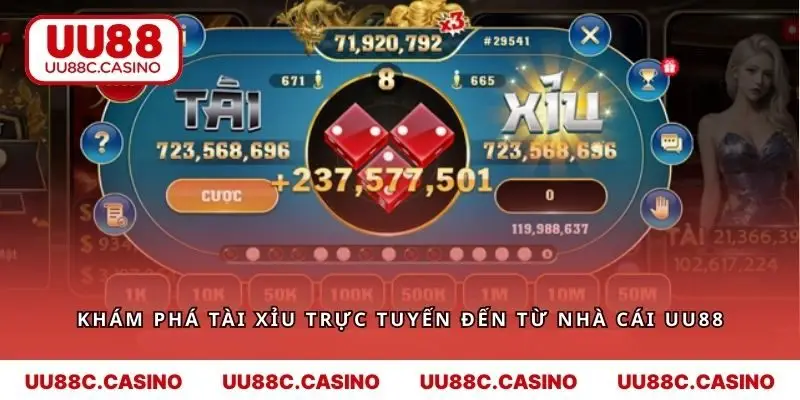 Khám phá tài xỉu trực tuyến đến từ nhà cái UU88